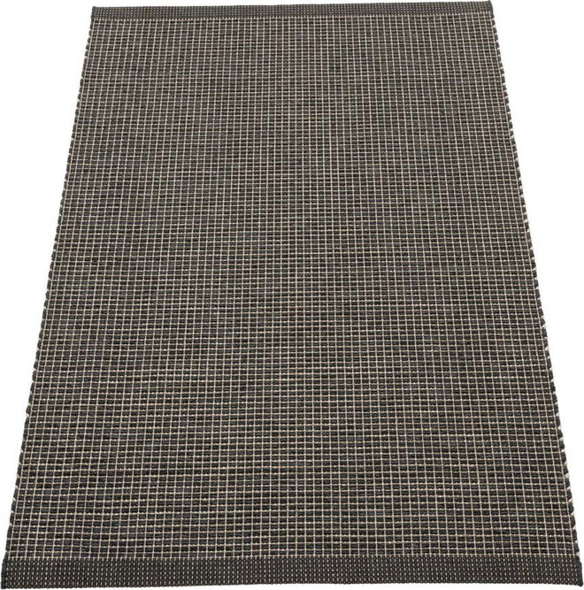 Antracitový vnitřní a venkovní koberec 70x120 cm Emm Black Linen – Pappelina