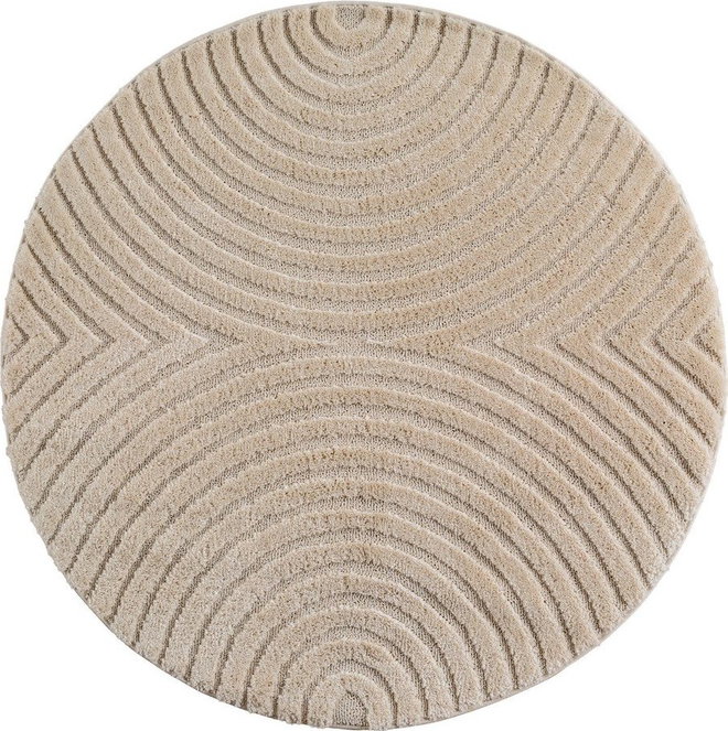 Béžový kulatý koberec ø 160 cm Art 1122 – Ayyildiz Carpets