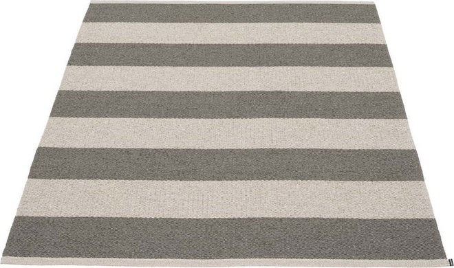 Antracitovo-krémový vnitřní a venkovní koberec 140x180 cm Bob Charcoal Linen – Pappelina