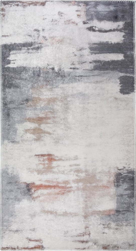 Šedý/slonovinový pratelný koberec 60x100 cm Abstract Colors – Vitaus