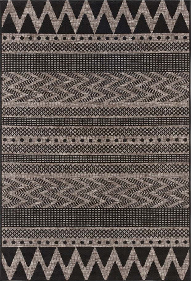 Černo-béžový venkovní koberec NORTHRUGS Sidon, 200 x 290 cm