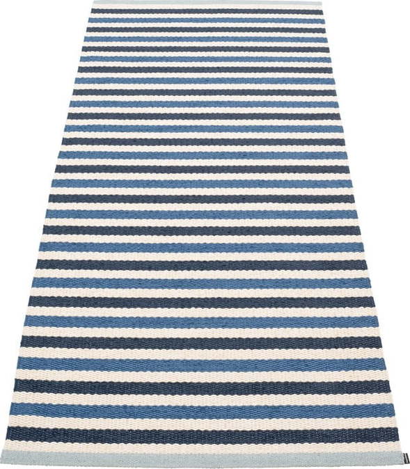 Modro-krémový vnitřní a venkovní běhoun 85x200 cm Teo Denim – Pappelina