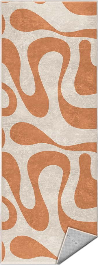 Oranžový pratelný běhoun 60x230 cm Caramel Latte – Mila Home