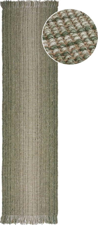 Zelený běhoun 60x230 cm – Flair Rugs