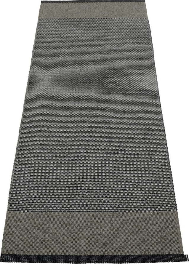 Antracitový vnitřní a venkovní běhoun 70x200 cm Edit Charcoal – Pappelina