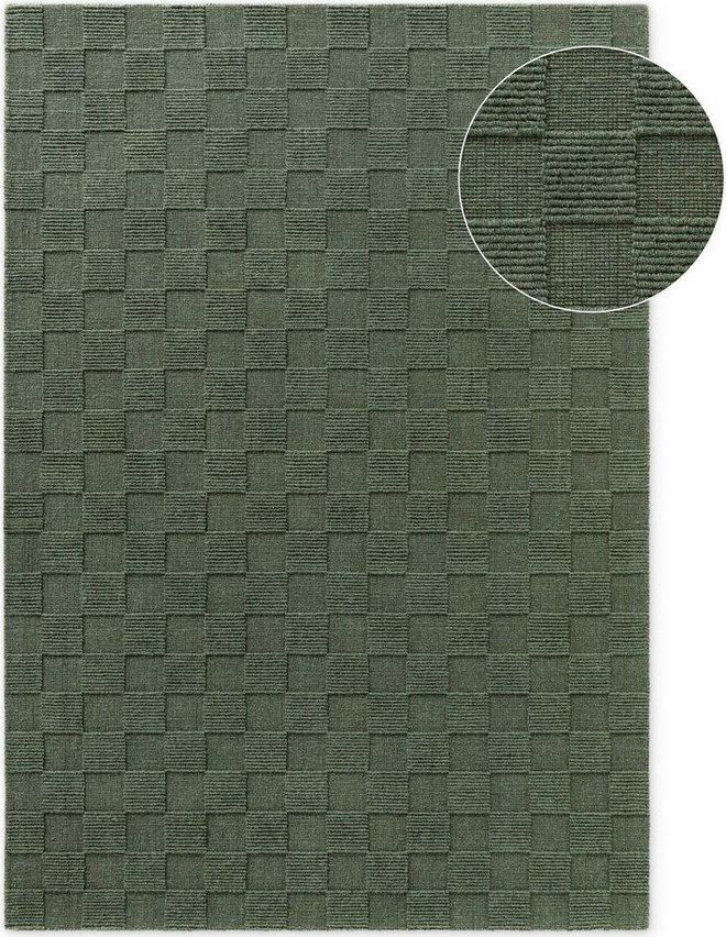 Tmavě zelený ručně tkaný vlněný koberec 120x170 cm Scala – Villeroy&Boch