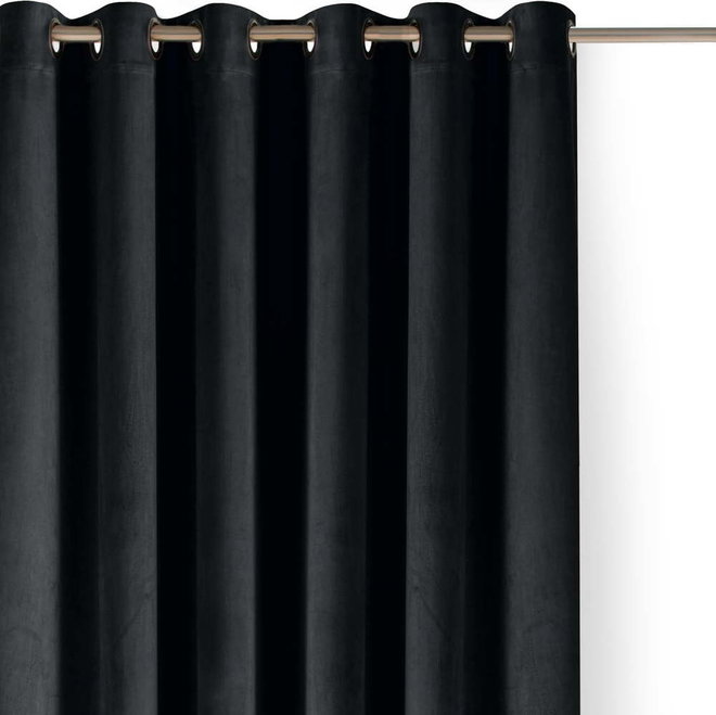 Černý sametový dimout závěs 400x225 cm Velto – Filumi