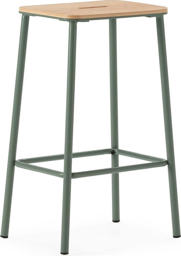 Zelené barové stoličky v sadě 2 ks (výška sedáku 65 cm) Abba – Marckeric