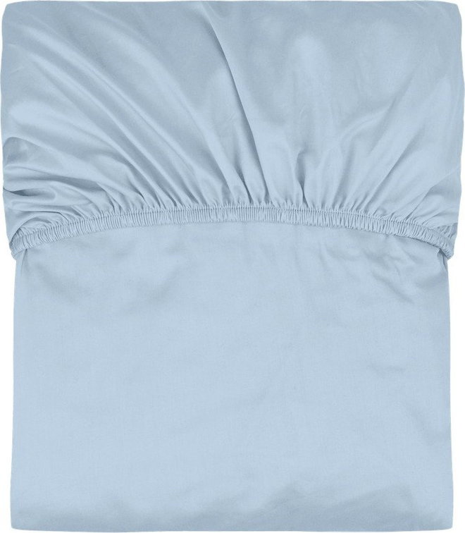 Světle modré napínací bavlněné prostěradlo 180x200 cm Oba – noo.ma