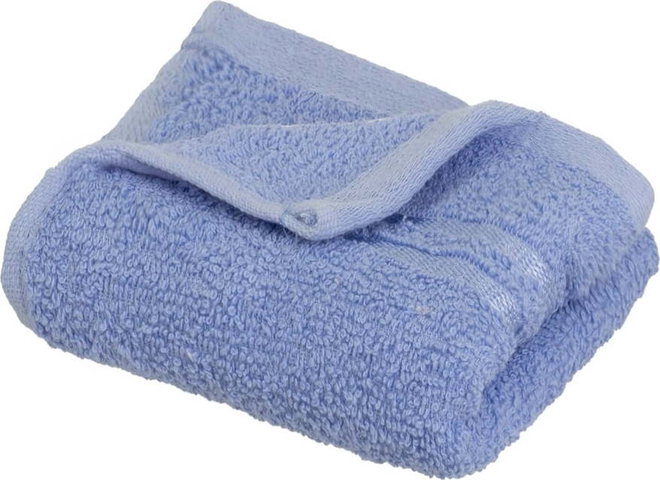 Modrý froté bavlněný ručník 30x50 cm Simple – Casa Selección