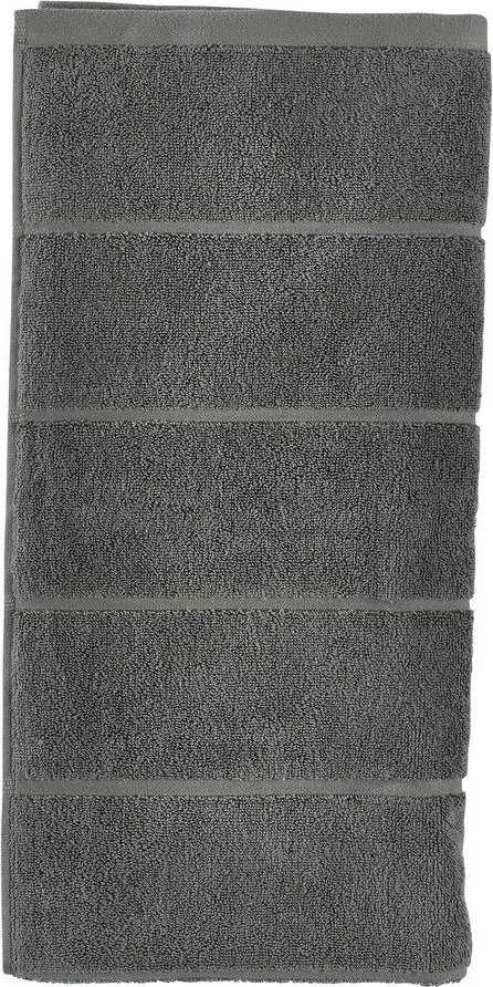Tmavě zelená froté bavlněná osuška 70x140 cm Sauna – Zone