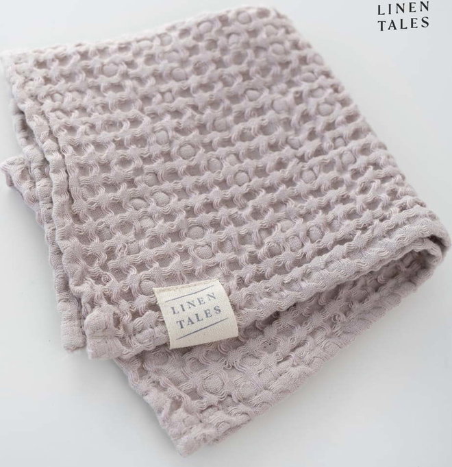 Světle růžový ručník 50x70 cm Honeycomb – Linen Tales