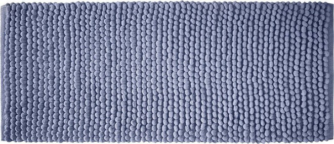 Modrá koupelnová předložka 50x120 cm Aspen Bobble – Bianca