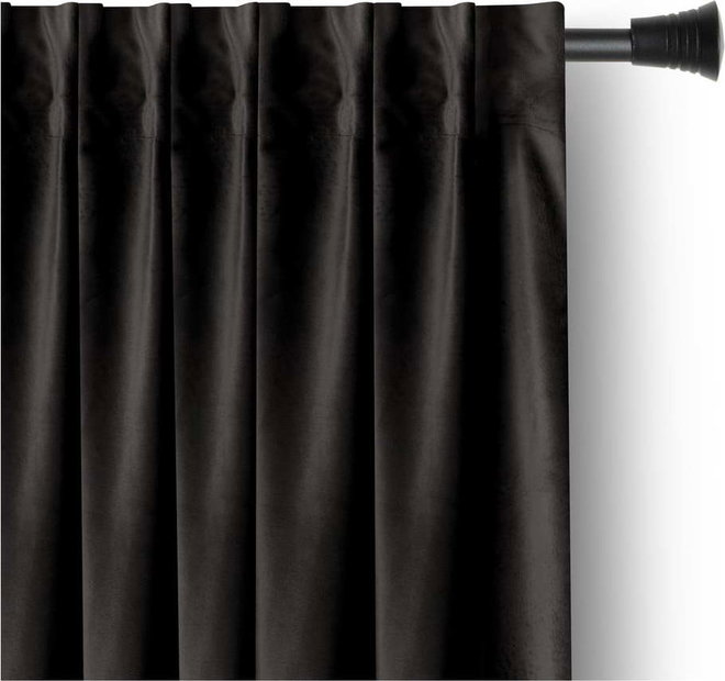 Černý sametový dimout závěs 140x270 cm – Restilo
