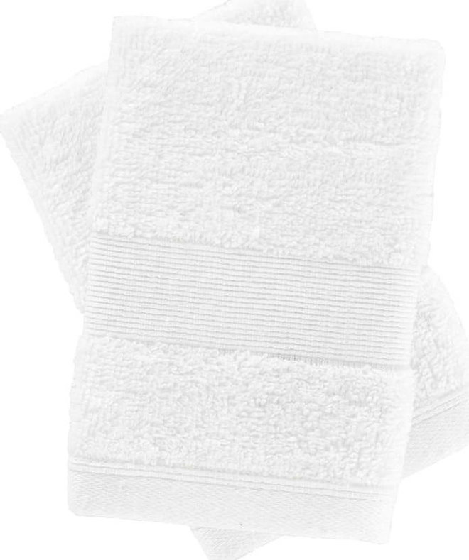 Bílé froté bavlněné ručníky v sadě 2 ks 30x30 cm Anti-Bacterial – Catherine Lansfield