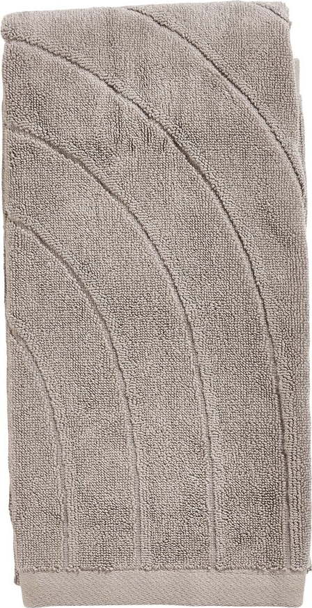 Šedý froté bavlněný ručník 50x100 cm Time – Zone