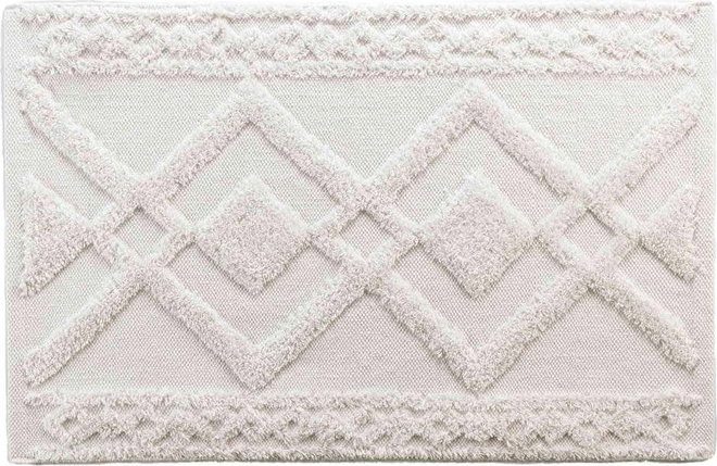 Bílá koupelnová předložka 50x80 cm Gladis – douceur d'intérieur