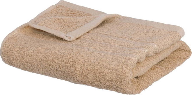Béžový froté bavlněný ručník 50x100 cm Simple – Casa Selección