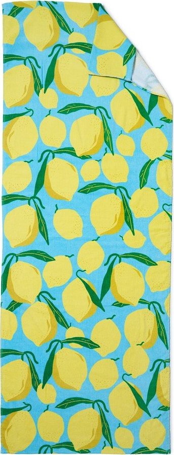 Bavlněná plážová osuška 92x180 cm Lemons Lounger – Catherine Lansfield