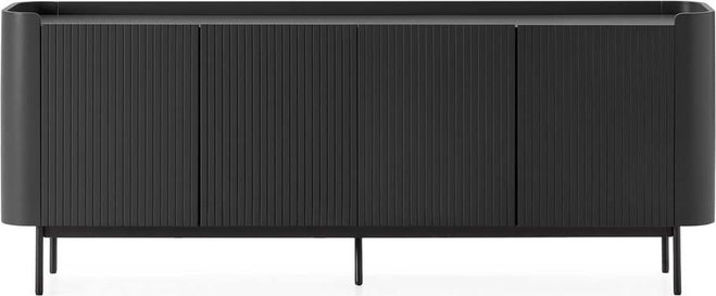 Černá komoda 200x80x40 cm Willa – MOME