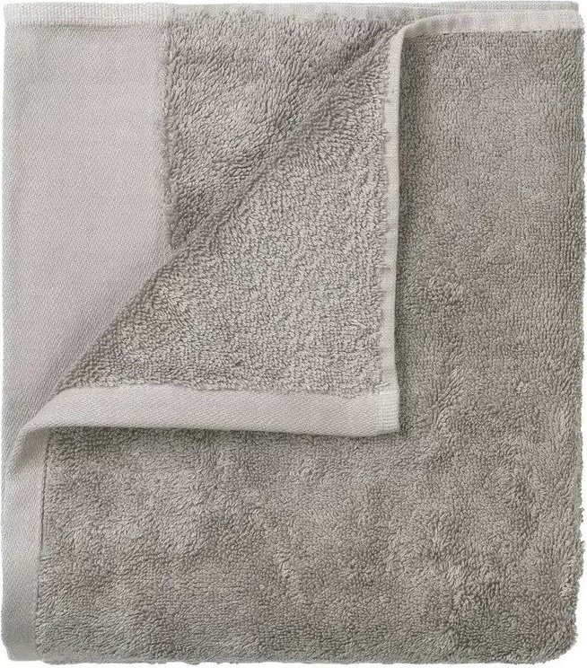 Šedé froté ručníky v sadě 2 ks z bio bavlny 30x50 cm Riva – Blomus