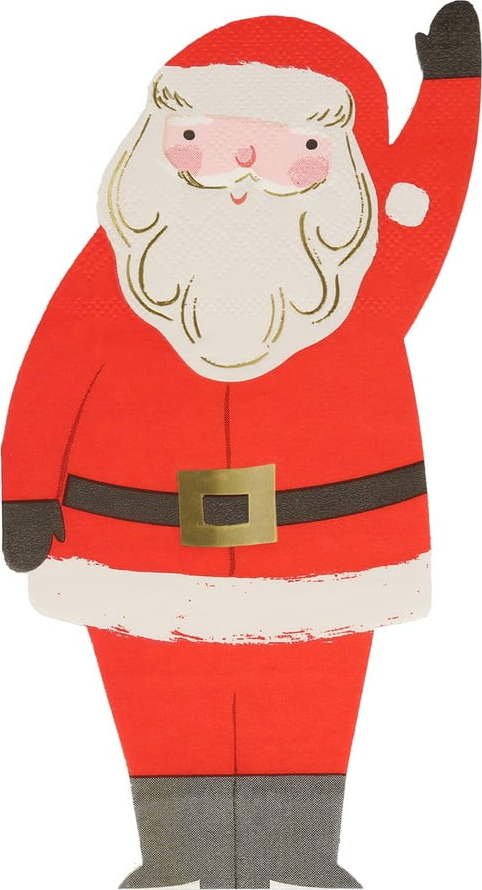 Papírové ubrousky v sadě 16 ks Jolly Christmas – Meri Meri