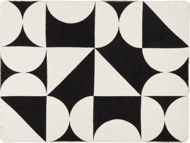 Černá/krémová deka 150x200 cm Tul – noo.ma