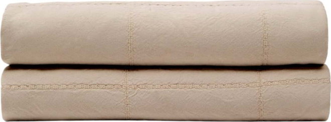 Světle hnědý bavlněný prošívaný přehoz 180x260 cm Isor – Kave Home