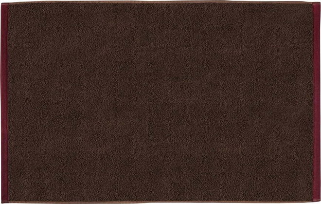 Hnědá koupelnová předložka z bio bavlny 50x80 cm Soft – Mette Ditmer Denmark