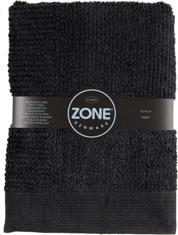 Černá osuška 70x140 cm Classic – Zone