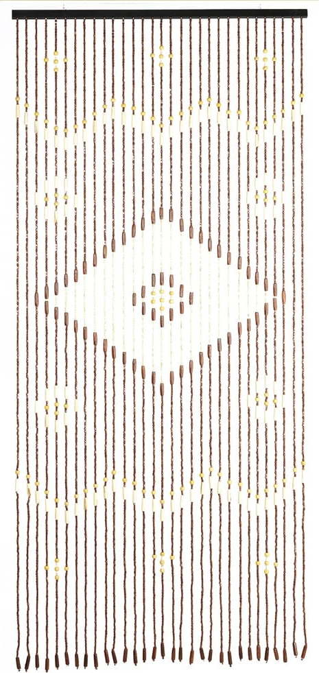 Bambusový závěs do dveří v přírodní barvě 90x200 cm Rhombus – Maximex