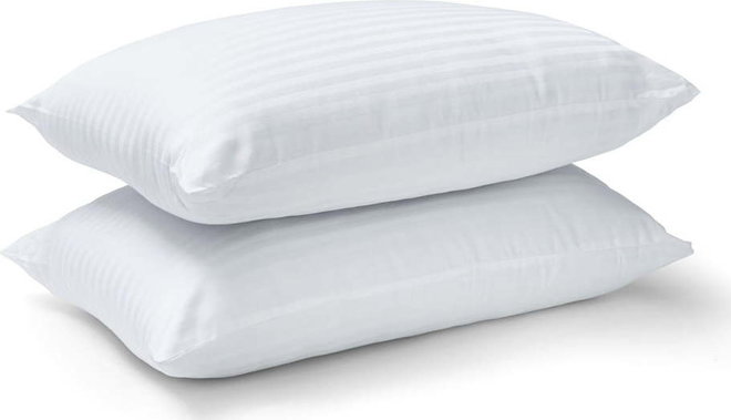 Polštář 2 ks 48x74 cm Hotel Satin Stripe – Catherine Lansfield