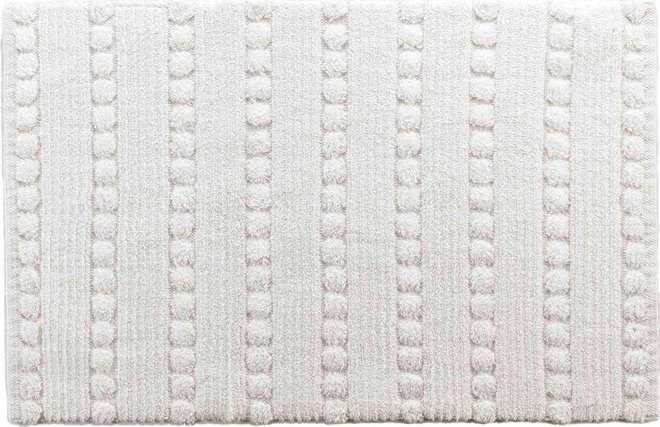 Bílá koupelnová předložka 50x80 cm Cleonis – douceur d'intérieur