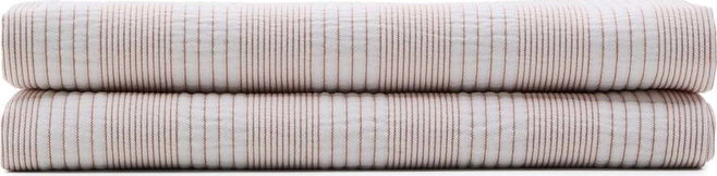Červený/bílý bavlněný prošívaný přehoz 240x260 cm Macie – Kave Home