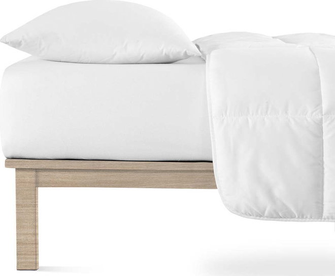 Bílé napínací prostěradlo jersey 160x200 cm Boxspring – Andrea Simone