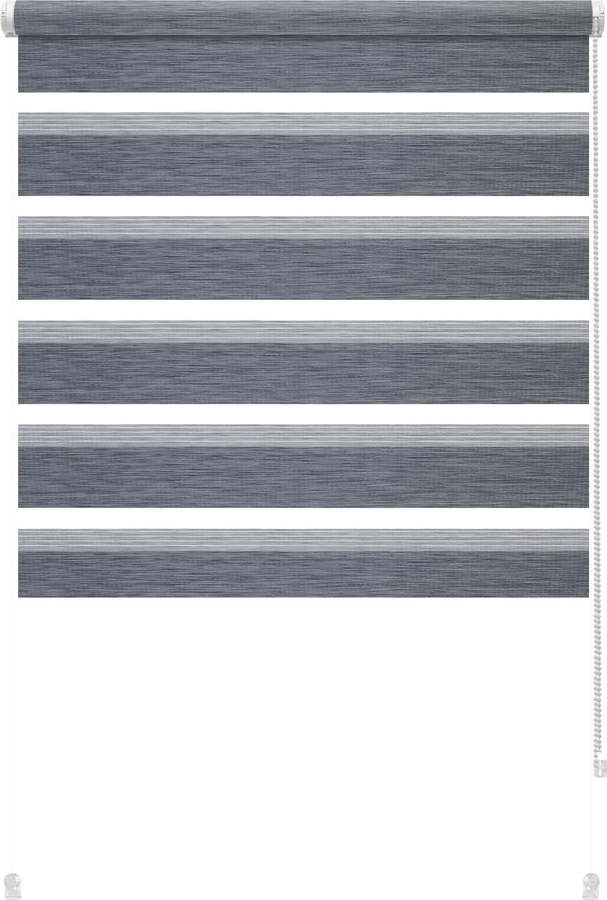 Antracitová roleta den a noc 80x150 cm Zebra Silvalin – Gardinia