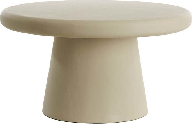 Béžový kulatý konferenční stolek ø 70 cm Kulona – Light & Living