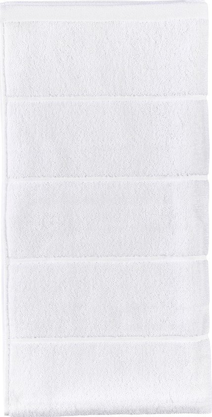 Bílý froté bavlněný ručník 50x100 cm Sauna – Zone