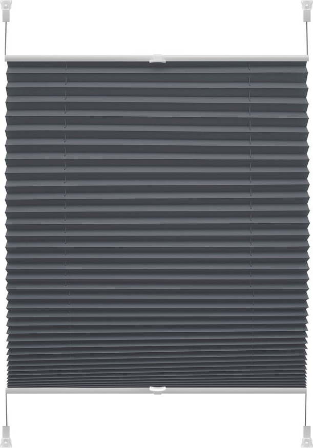 Antracitová roleta 72,5x150 cm Plisé Verona – Gardinia