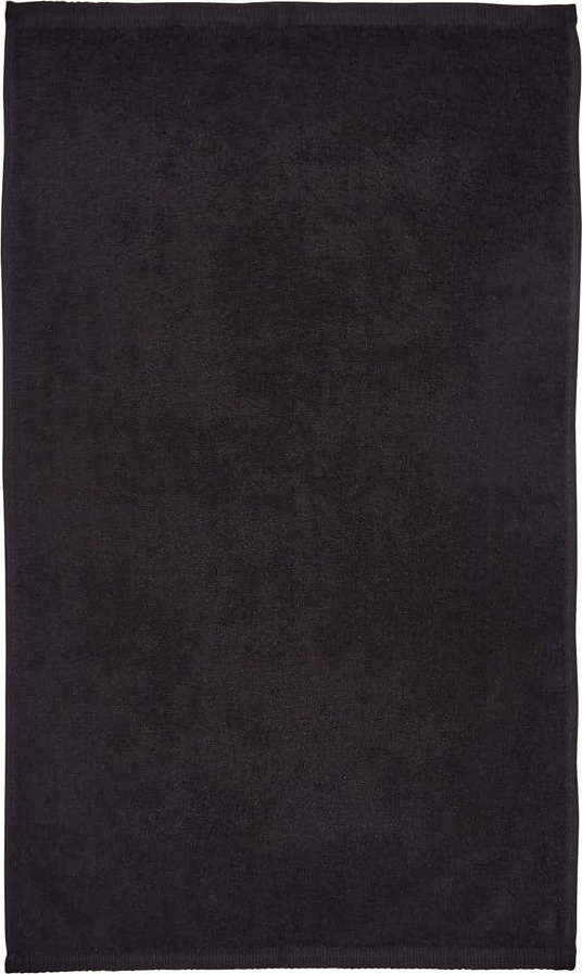 Černý rychleschnoucí/froté bavlněný ručník 50x85 cm Quick Dry – Catherine Lansfield
