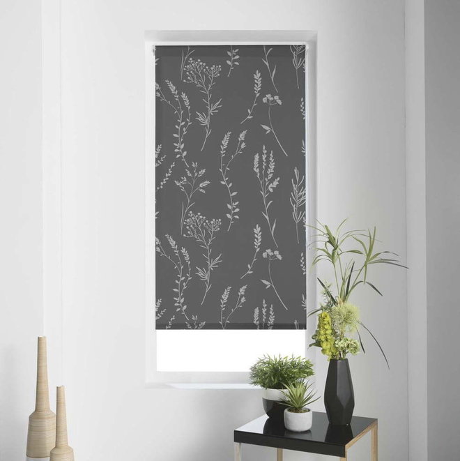 Antracitová textilní roleta 90x180 cm Forelista – douceur d'intérieur