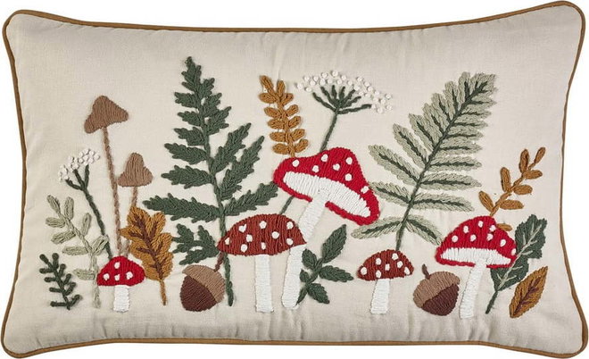 Bavlněný dekorační polštář 30x50 cm Embroidery Woodland – Catherine Lansfield