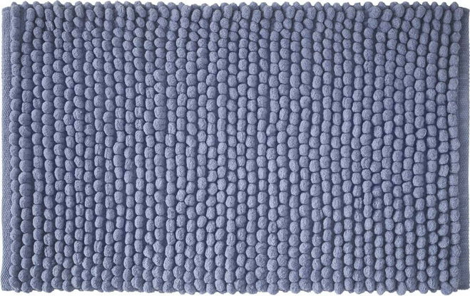 Modrá koupelnová předložka 50x80 cm Aspen Bobble – Bianca