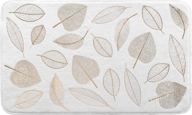 Bílá textilní koupelnová předložka 45x75 cm Joya – douceur d'intérieur