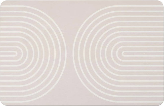 Béžová koupelnová předložka z křemeliny 39x60 cm Nazca – Wenko
