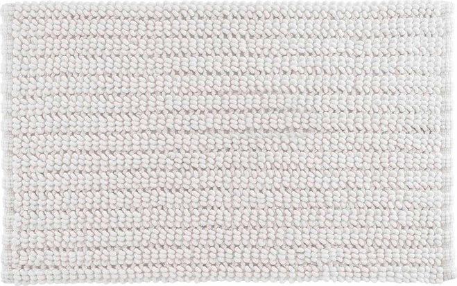 Bílá koupelnová předložka 50x80 cm Voltis – douceur d'intérieur