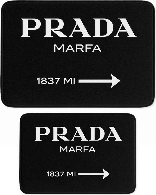 Černé sametové koupelnové předložky v sadě 2 ks 60x100 cm Prada – Mila Home