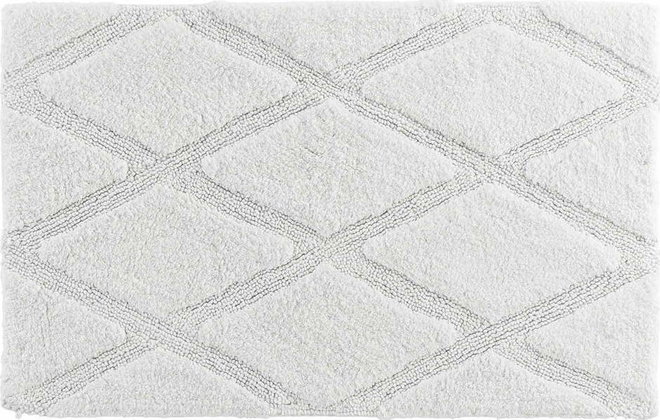 Bílá koupelnová předložka 50x80 cm Thais – douceur d'intérieur