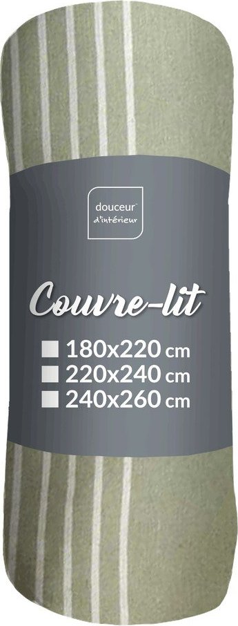 Zelený přehoz 220x240 cm Adele – douceur d'intérieur