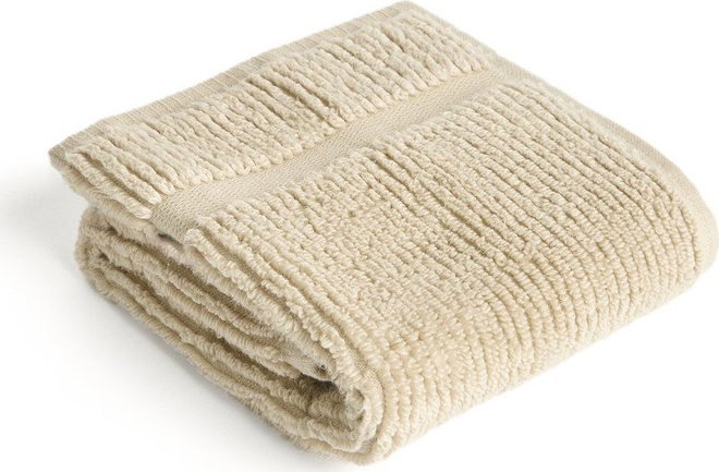 Béžový froté bavlněný ručník 30x50 cm Olvira – Kave Home